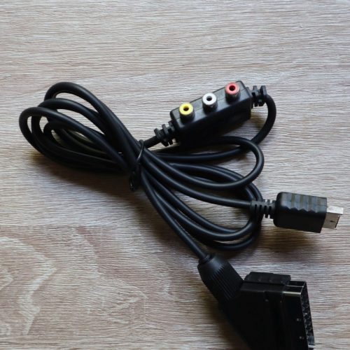 PS PSX PS2 RGB SCART TV kompozit kábel új