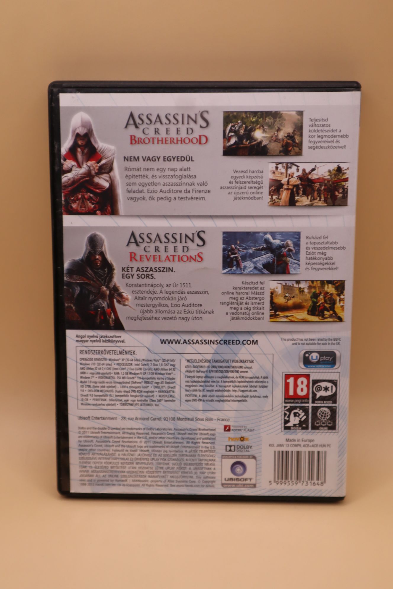 Assassin's Creed Brotherhood + Revelations (csak doboz és kézikönyv) - Image 2