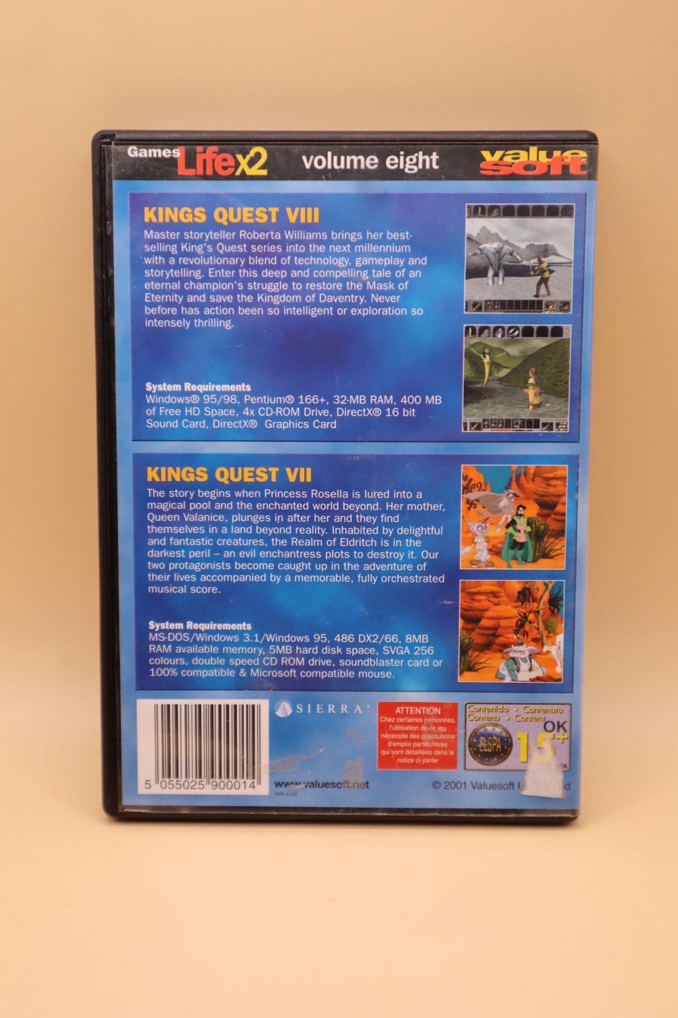 King's Quest VII: The Princeless Bride + King's Quest VIII: Mask of Eternity egyben - Image 2