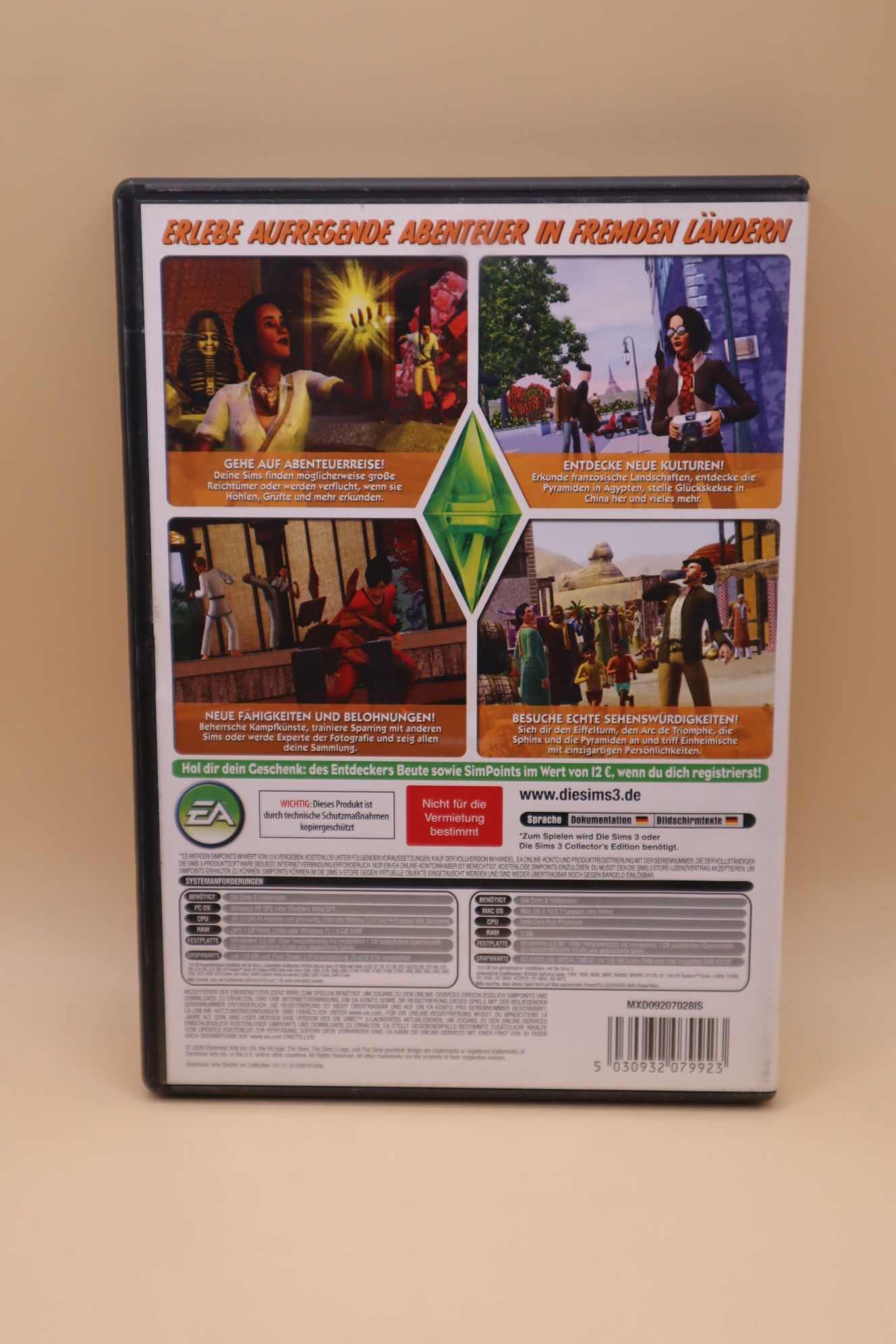 The Sims 3: World Adventures (A világ körül) kiegészítő lemez (német tok) - Image 2