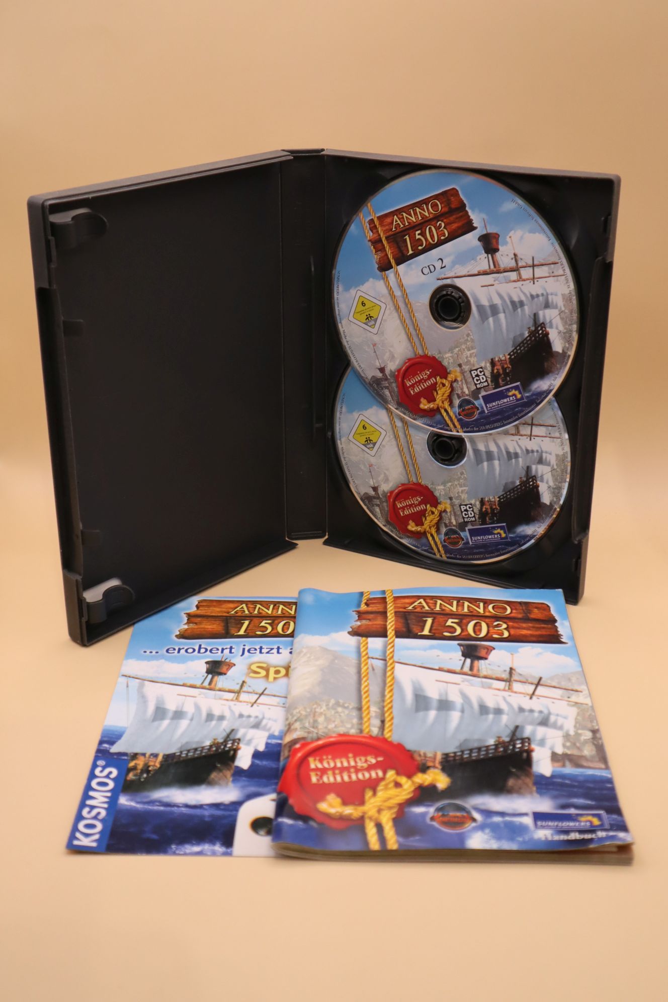 Anno 1503 Königs-Edition (német, The New World + Treasures, Monsters & Pirates kiegészítő) - Image 3